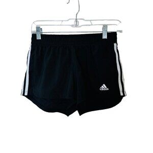 adidas Primegreen Athletic Shorts Women's Black/White XS extra small thin